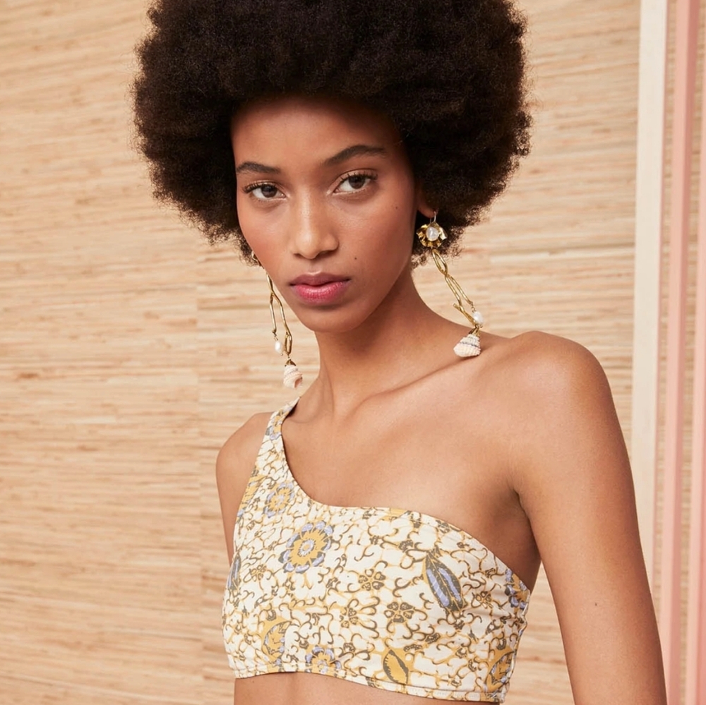 Ulla Johnson Bikini Set In Citrus Size L/XL - Picture 2 of 12